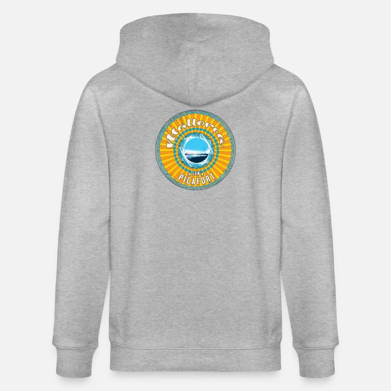 Mallorca Can Picafort - Stanley/Stella Unisex Bio-Kapuzenjacke CULTIVATOR - Grau meliert