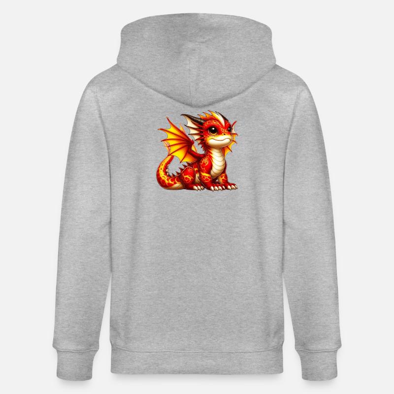 Dragon - Veste à capuche bio CULTIVATOR Stanley/Stella Unisexe - gris chiné