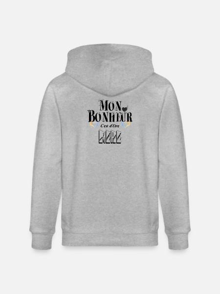 Mon Bonheur Etre Mère - Veste à capuche bio CULTIVATOR Stanley/Stella Unisexe - gris chiné