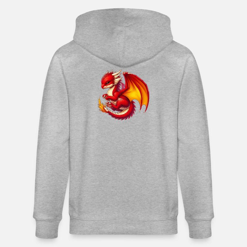 Dragon - Veste à capuche bio CULTIVATOR Stanley/Stella Unisexe - gris chiné