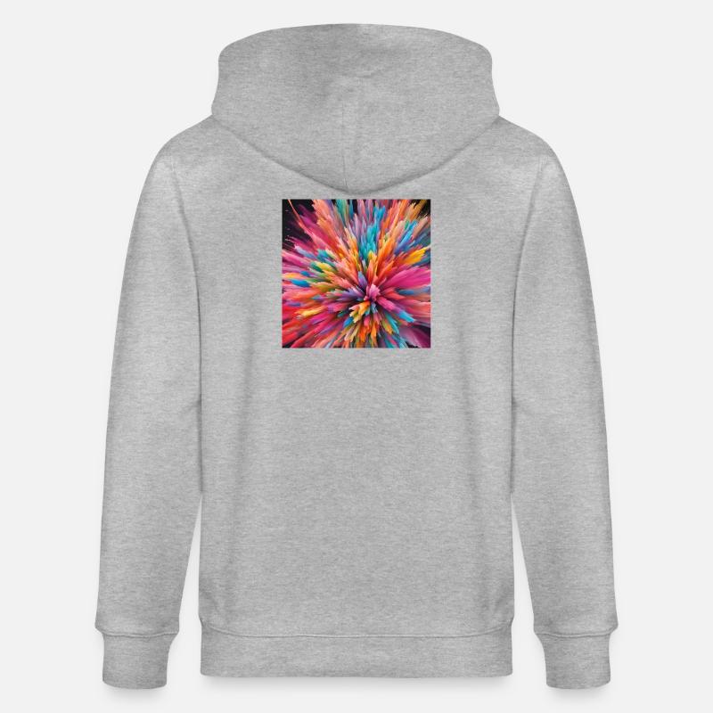 Explosion de couleurs - Veste à capuche bio CULTIVATOR Stanley/Stella Unisexe - gris chiné