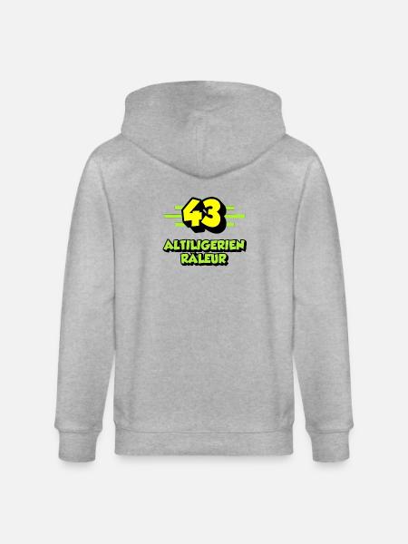Altiligérien râleur - Veste à capuche bio CULTIVATOR Stanley/Stella Unisexe - gris chiné