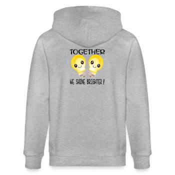 GEMEINSAM ZUM ERFOLG - Stanley/Stella Unisex Bio-Kapuzenjacke CULTIVATOR  - Grau meliert - Hinten - Luana (180cm)