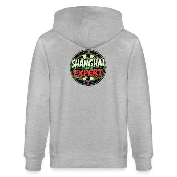 Fléchettes Shanghai Finish Fun - Veste à capuche bio CULTIVATOR Stanley/Stella Unisexe - gris chiné - Dos - Luana (180cm)