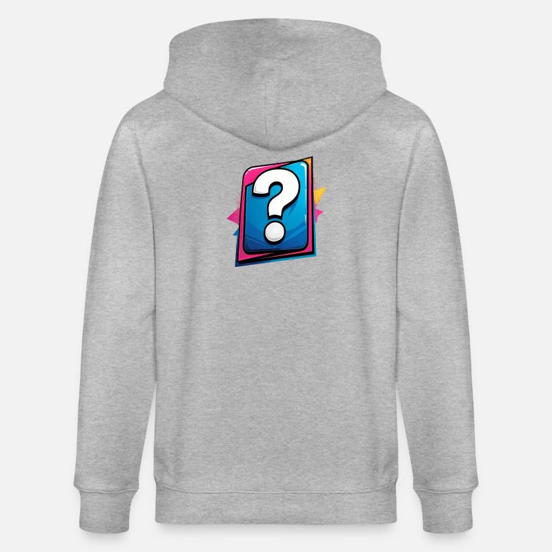 Point d’interrogation - Veste à capuche bio CULTIVATOR Stanley/Stella Unisexe - gris chiné