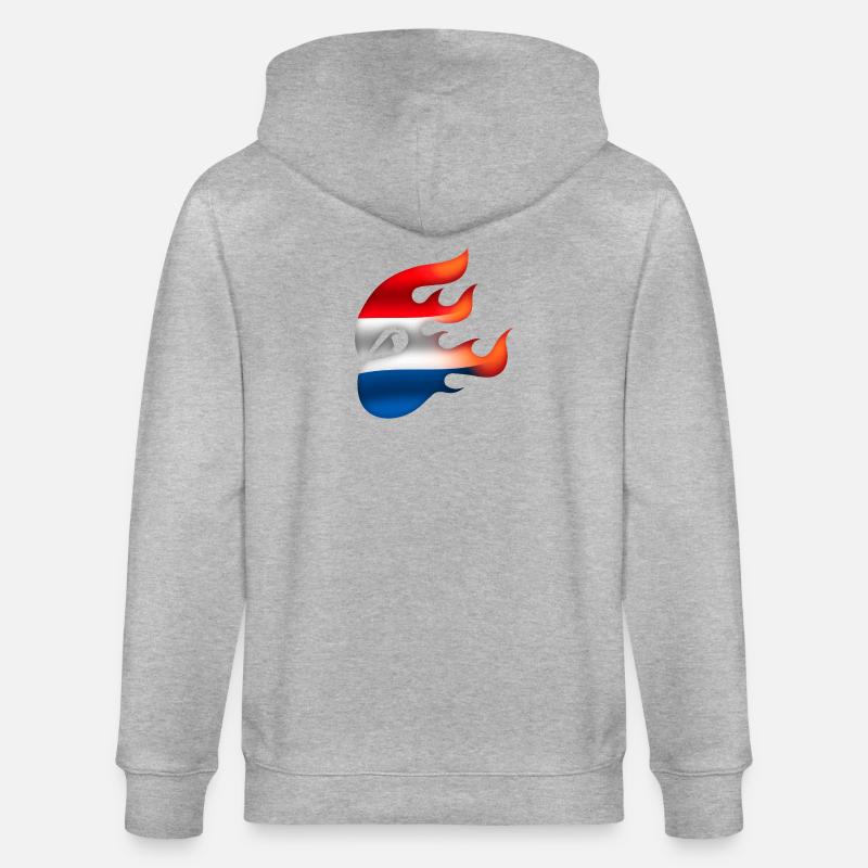 Drapeau des Pays-Bas - Pays-Bas - Ninja - Veste à capuche bio CULTIVATOR Stanley/Stella Unisexe - gris chiné