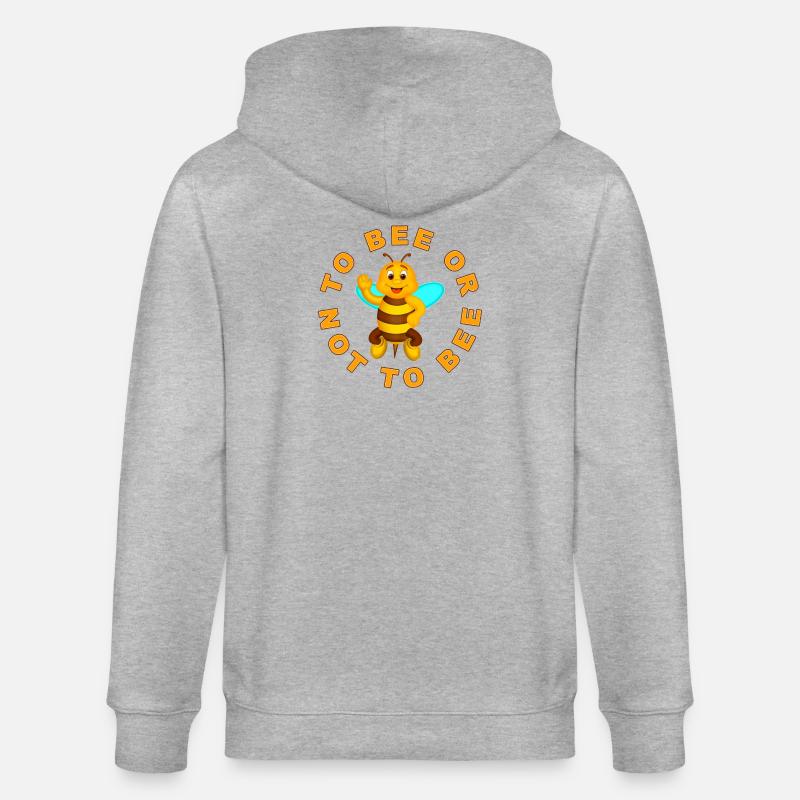 Biene oder nicht Biene - Stanley/Stella Unisex Bio-Kapuzenjacke CULTIVATOR  - Grau meliert