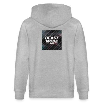 Beast Mod... On - Veste à capuche bio CULTIVATOR Stanley/Stella Unisexe - gris chiné - Dos - Luana (180cm)