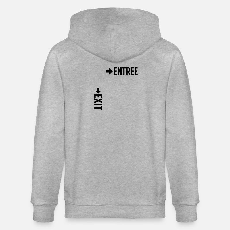 Entrée de sortie - Veste à capuche bio CULTIVATOR Stanley/Stella Unisexe - gris chiné