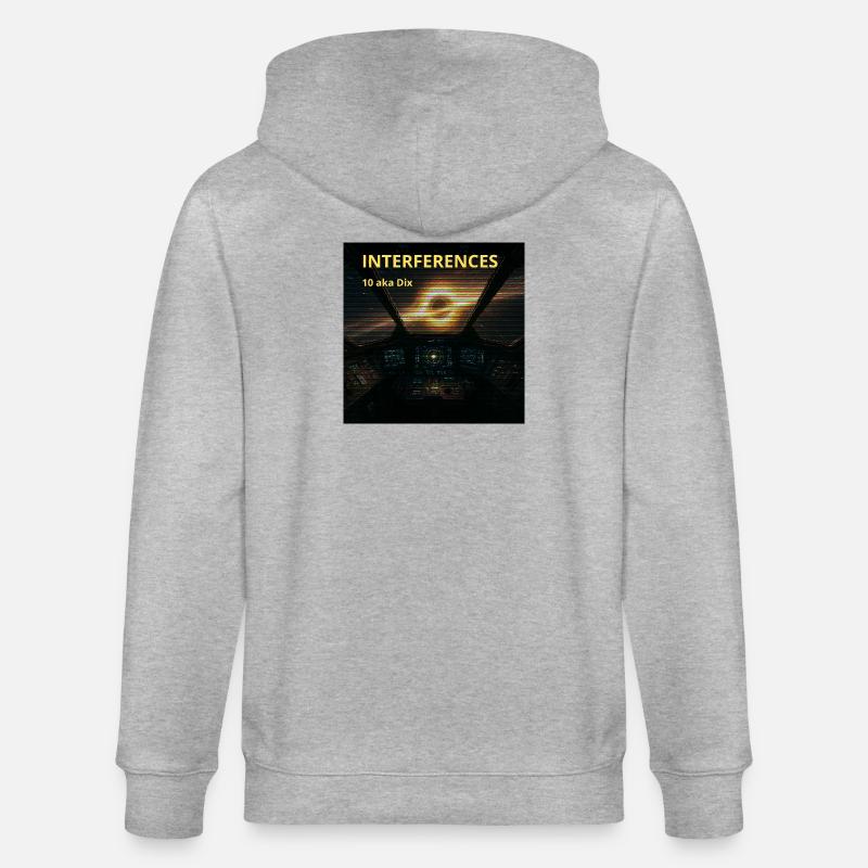 Interferences Cockpit Nebula - Veste à capuche bio CULTIVATOR Stanley/Stella Unisexe - gris chiné