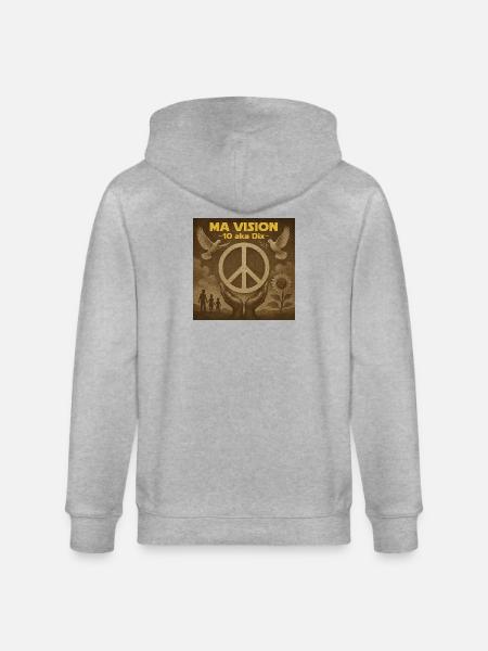 My Pax Ten Vision - Stanley/Stella CULTIVATOR Unisex Organic Hooded Jacket - heather grey