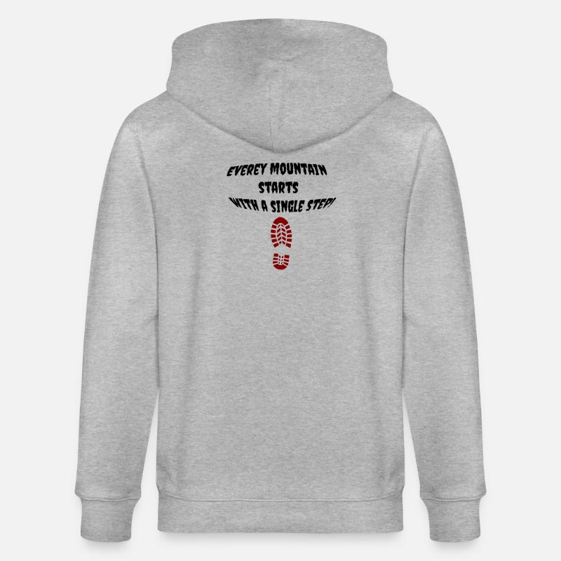 first_step - Veste à capuche bio CULTIVATOR Stanley/Stella Unisexe - gris chiné