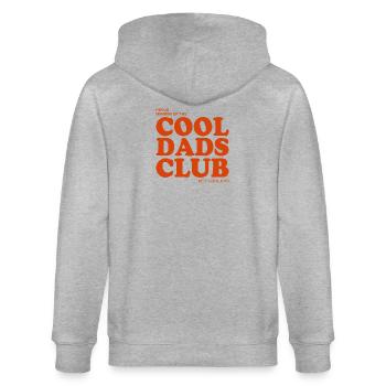 Cool Dads Club - with cool Kids - Stanley/Stella Unisex Bio-Kapuzenjacke CULTIVATOR  - Grau meliert - Hinten - Luana (180cm)