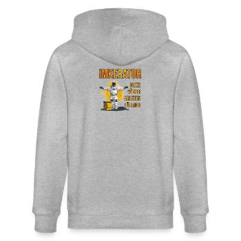 Beekeeper Whole colonies work for me - Stanley/Stella CULTIVATOR  Unisex Organic Hooded Jacket - heather grey - Back - Luana (180cm)