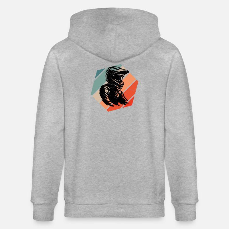 Conception compacte du motocross - Veste à capuche bio CULTIVATOR Stanley/Stella Unisexe - gris chiné