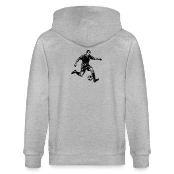 Footballeur - Veste à capuche bio CULTIVATOR Stanley/Stella Unisexe - gris chiné - Dos - Luana (180cm)