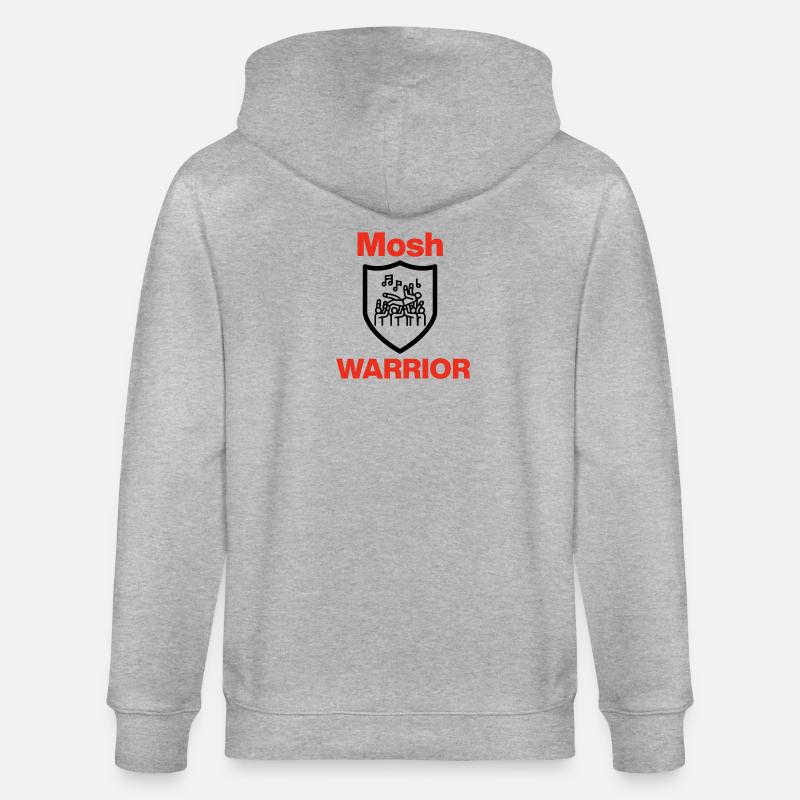 Mosh Warrior – Pit Legend! - Stanley/Stella Unisex Bio-Kapuzenjacke CULTIVATOR  - Grau meliert