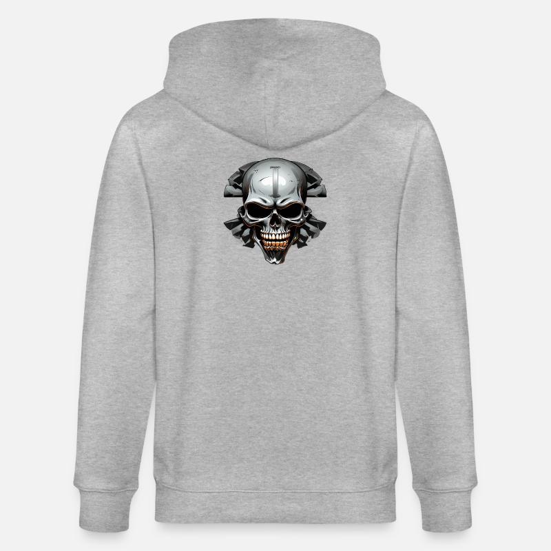 Ischadel dans un cercle rocheux - Veste à capuche bio CULTIVATOR Stanley/Stella Unisexe - gris chiné