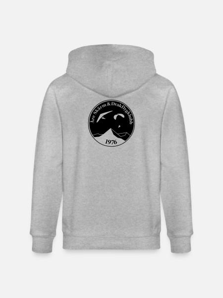 Round logo - Stanley/Stella CULTIVATOR Unisex Organic Hooded Jacket - heather grey