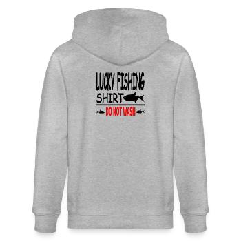 Angling - Stanley/Stella CULTIVATOR  Unisex Organic Hooded Jacket - heather grey - Back - Luana (180cm)