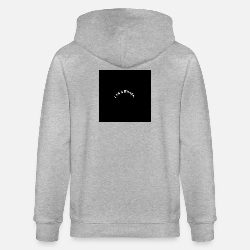 Ich bin ein Gewinner - Stanley/Stella Unisex Bio-Kapuzenjacke CULTIVATOR  - Grau meliert