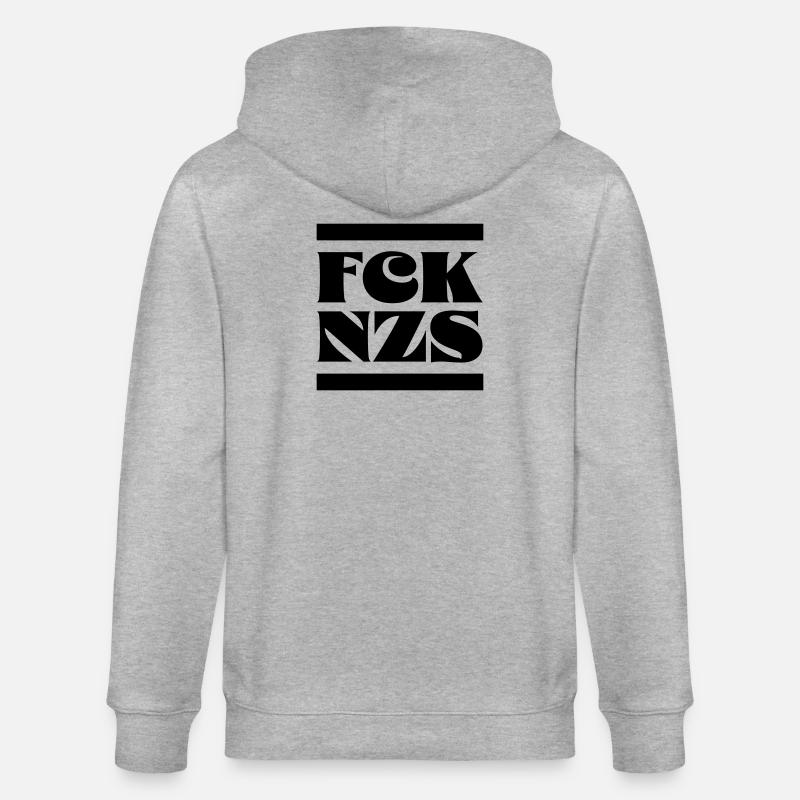 Fck Nzs - Stanley/Stella Unisex Bio-Kapuzenjacke CULTIVATOR  - Grau meliert