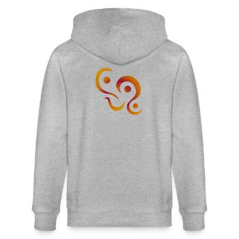 yoga_design_3 - Veste à capuche bio CULTIVATOR Stanley/Stella Unisexe - gris chiné - Dos - Luana (180cm)