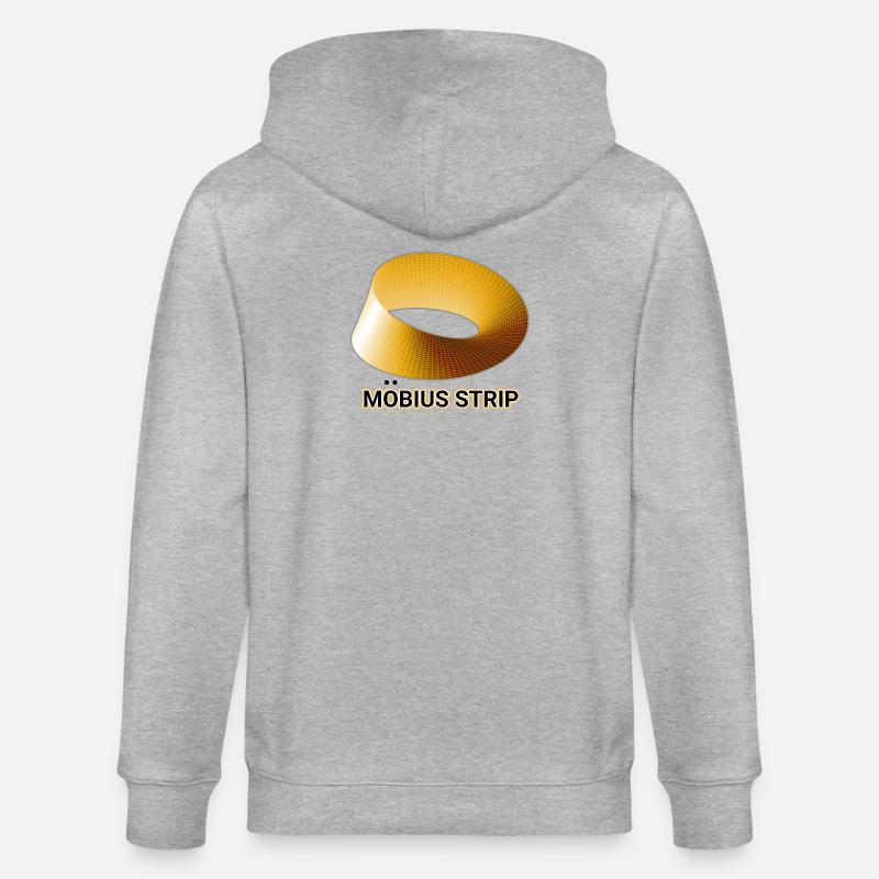 Ruban de Möbius Doré - Veste à capuche bio CULTIVATOR Stanley/Stella Unisexe - gris chiné