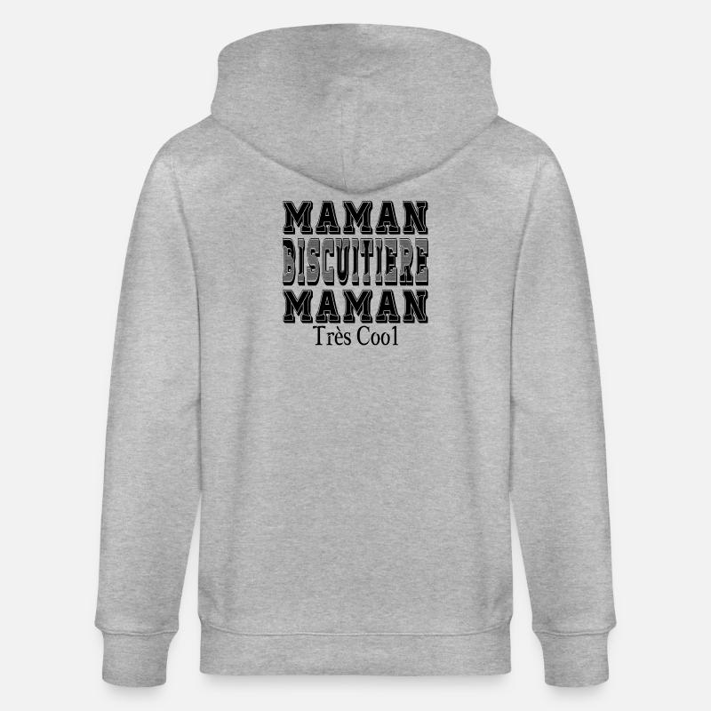 Maman Biscuitière Maman Très Cool - Veste à capuche bio CULTIVATOR Stanley/Stella Unisexe - gris chiné