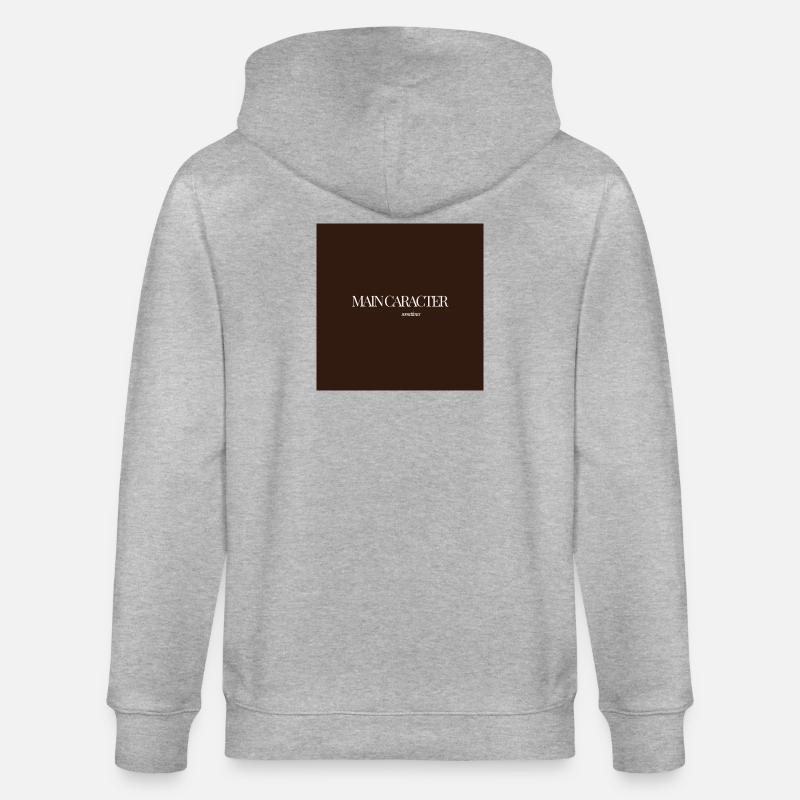 "CARACTER SOMETIMES" Graphic Tee Design - Veste à capuche bio CULTIVATOR Stanley/Stella Unisexe - gris chiné