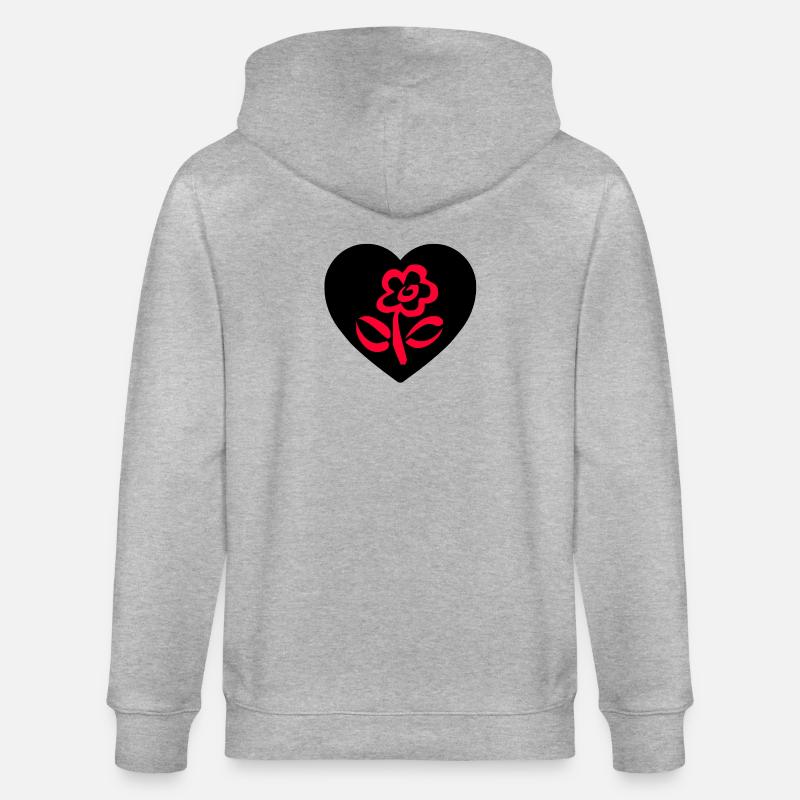Fleur - Veste à capuche bio CULTIVATOR Stanley/Stella Unisexe - gris chiné