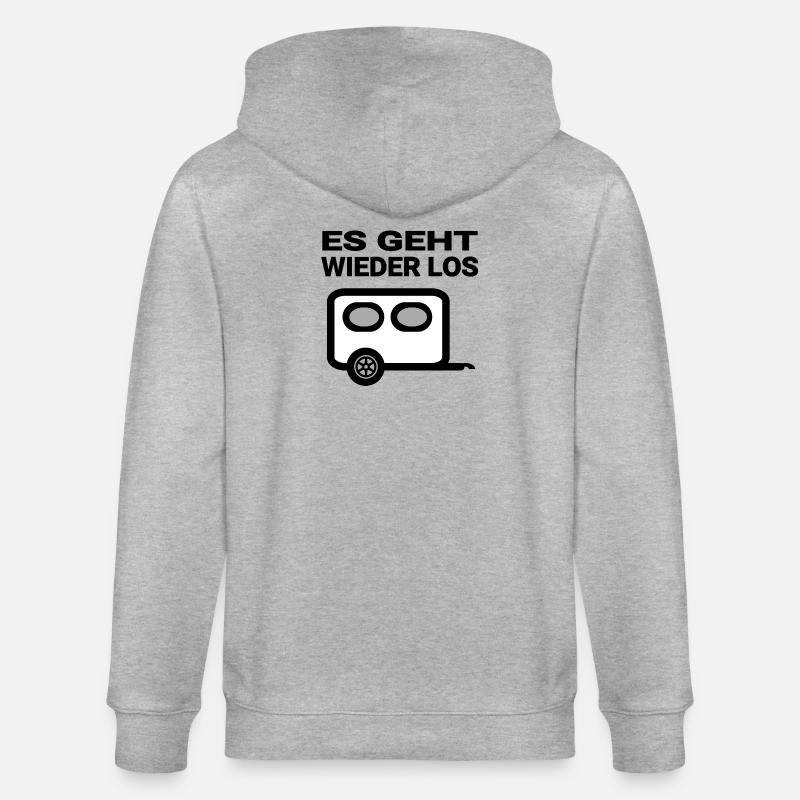 Camping - Stanley/Stella Unisex Bio-Kapuzenjacke CULTIVATOR  - Grau meliert