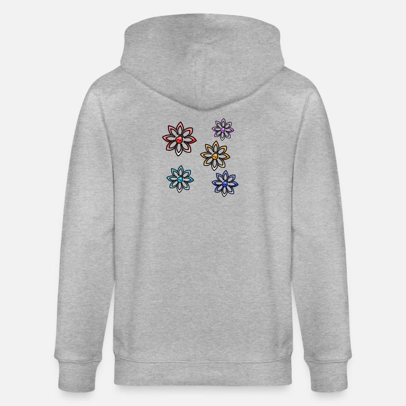 Fleur - Veste à capuche bio CULTIVATOR Stanley/Stella Unisexe - gris chiné