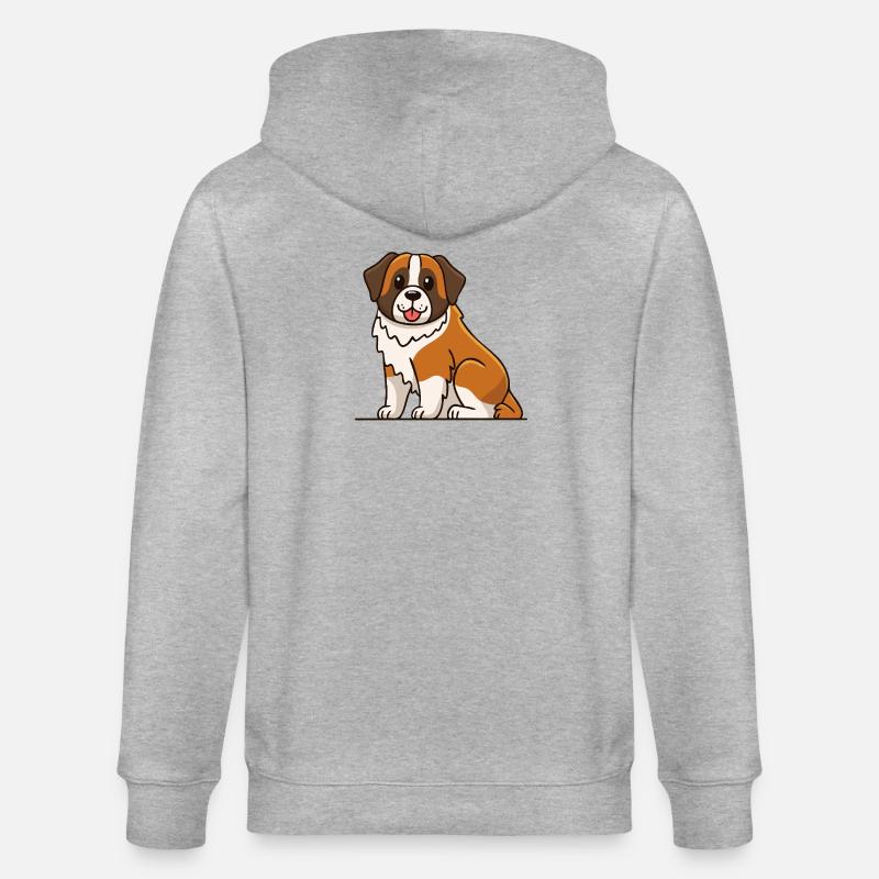 Saint-Bernard (bande dessinée) - Veste à capuche bio CULTIVATOR Stanley/Stella Unisexe - gris chiné