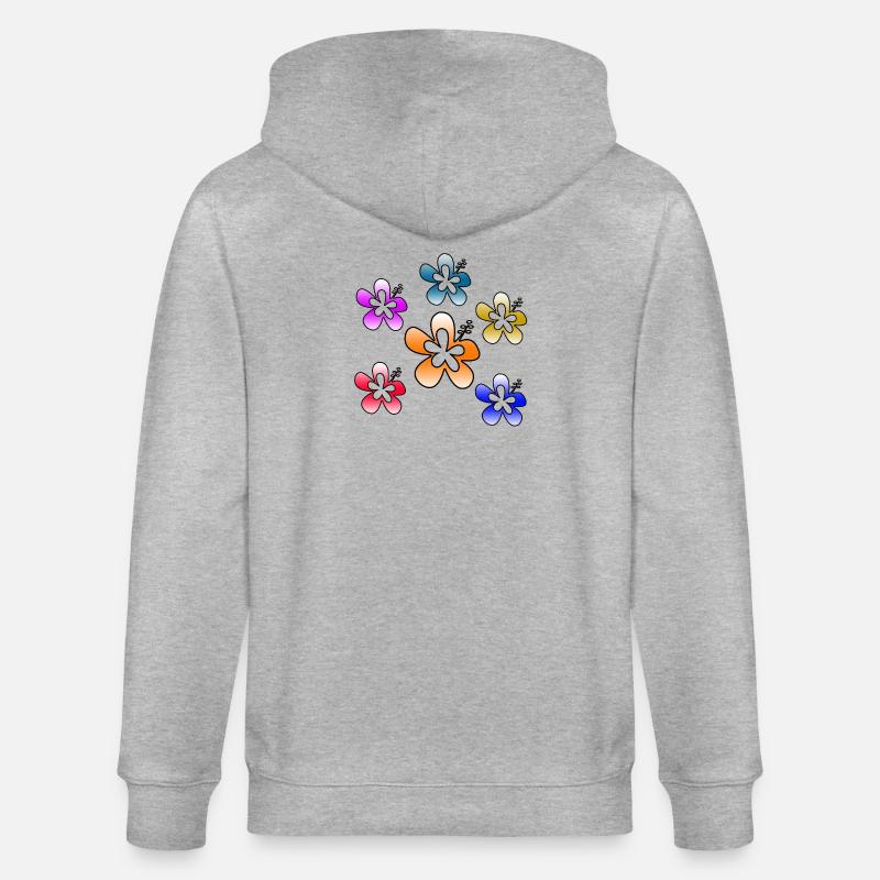 Fleur - Veste à capuche bio CULTIVATOR Stanley/Stella Unisexe - gris chiné