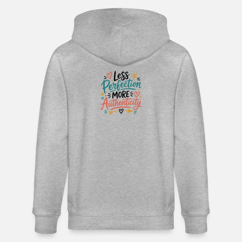 Illustration de l’authenticité sur la perfection - Veste à capuche bio CULTIVATOR Stanley/Stella Unisexe - gris chiné