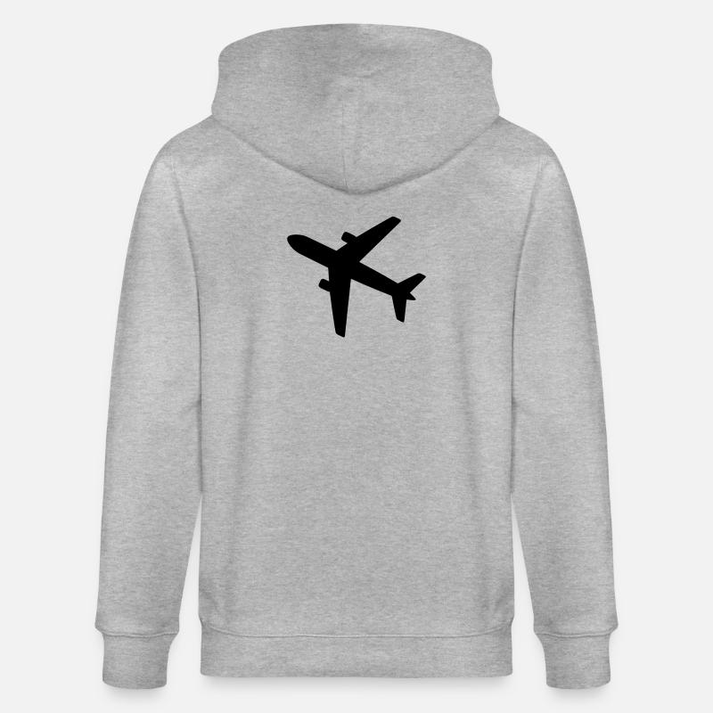avion - Veste à capuche bio CULTIVATOR Stanley/Stella Unisexe - gris chiné