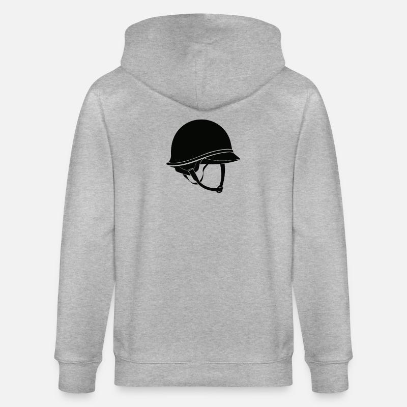Armeehelm - Stanley/Stella Unisex Bio-Kapuzenjacke CULTIVATOR  - Grau meliert