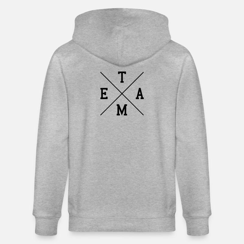 Team - Stanley/Stella Unisex Bio-Kapuzenjacke CULTIVATOR - Grau meliert