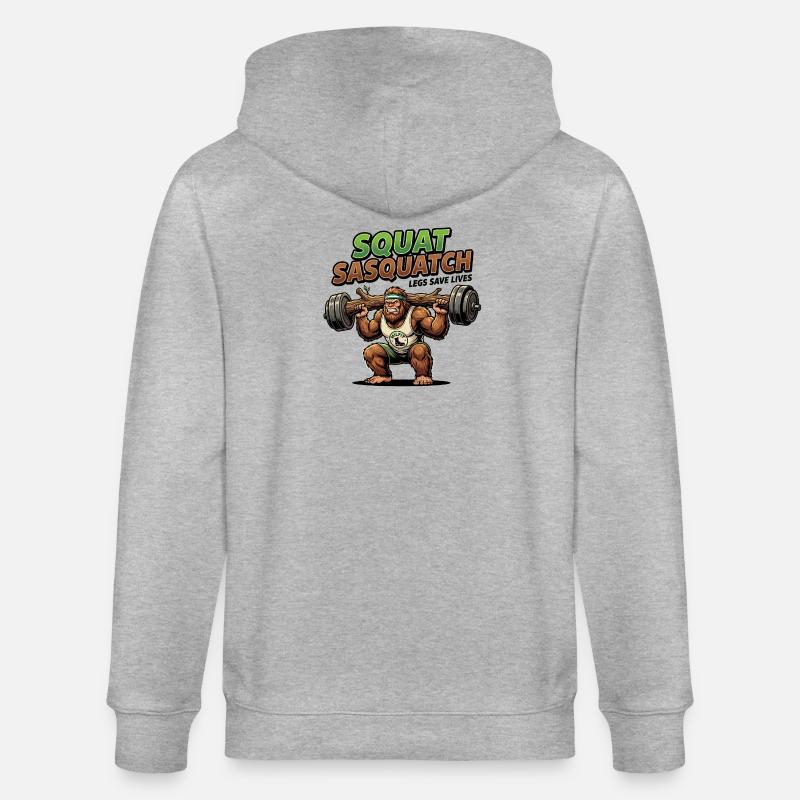 Puissance de squat Sasquatch - Veste à capuche bio CULTIVATOR Stanley/Stella Unisexe - gris chiné