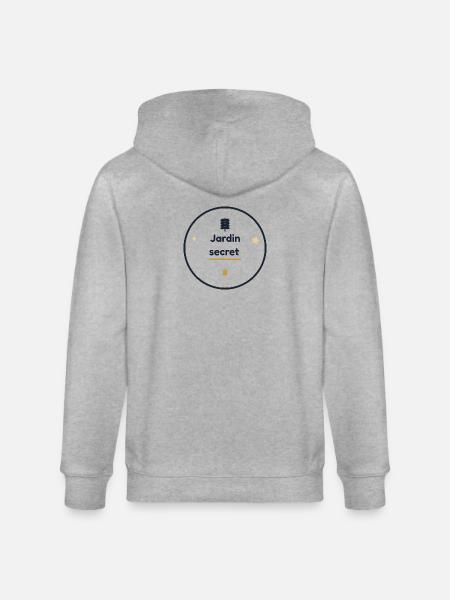 Jardin secret - Veste à capuche bio CULTIVATOR Stanley/Stella Unisexe - gris chiné
