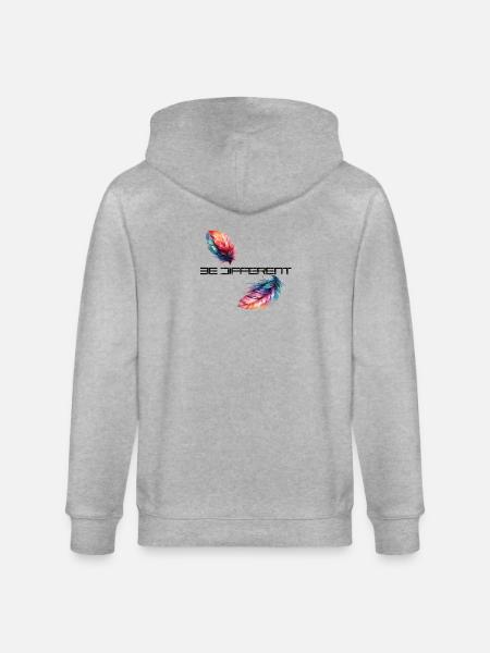 be different - Stanley/Stella CULTIVATOR Unisex Organic Hooded Jacket - heather grey