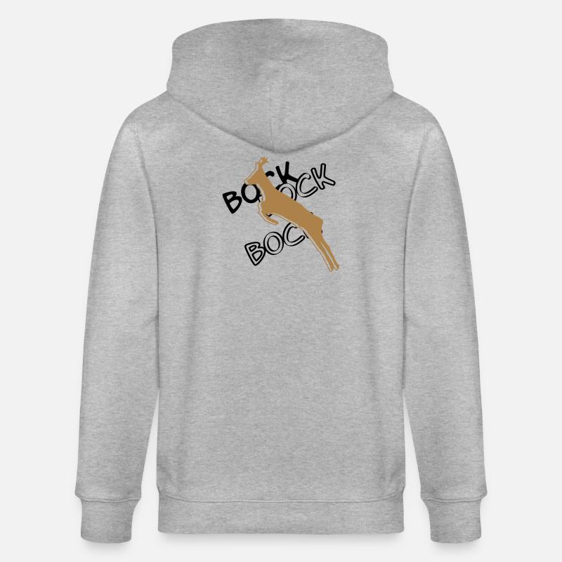 Bock³ - Stanley/Stella Unisex Bio-Kapuzenjacke CULTIVATOR  - Grau meliert
