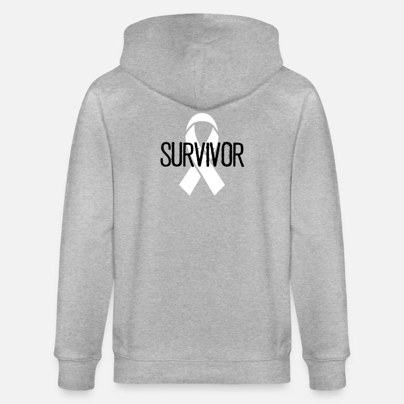 Bewusstsein für robuste Bänder - Stanley/Stella Unisex Bio-Kapuzenjacke CULTIVATOR  - Grau meliert