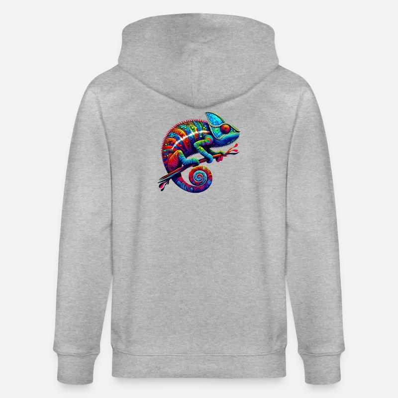 Caméléon - Veste à capuche bio CULTIVATOR Stanley/Stella Unisexe - gris chiné