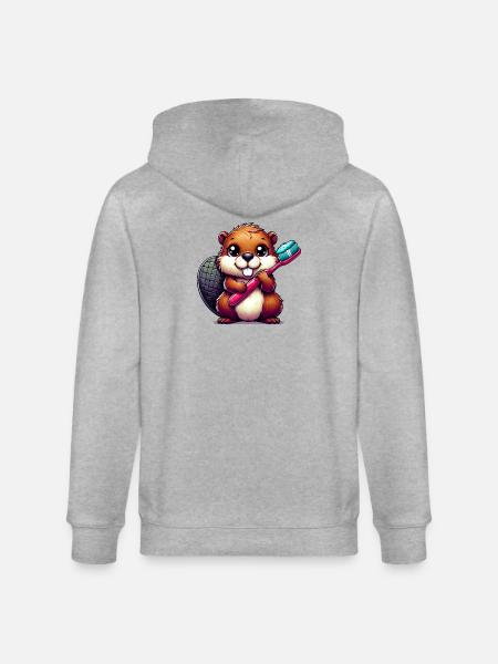 Castor - Veste à capuche bio CULTIVATOR Stanley/Stella Unisexe - gris chiné