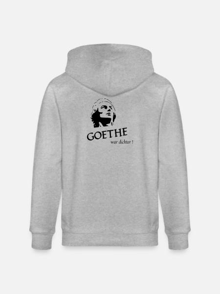 GOETHE WAR DICHTER - Stanley/Stella Unisex Bio-Kapuzenjacke CULTIVATOR  - Grau meliert