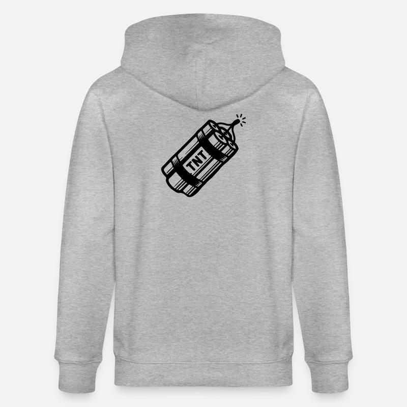 Dynamite Tnt - Stanley/Stella CULTIVATOR Unisex Organic Hooded Jacket - heather grey