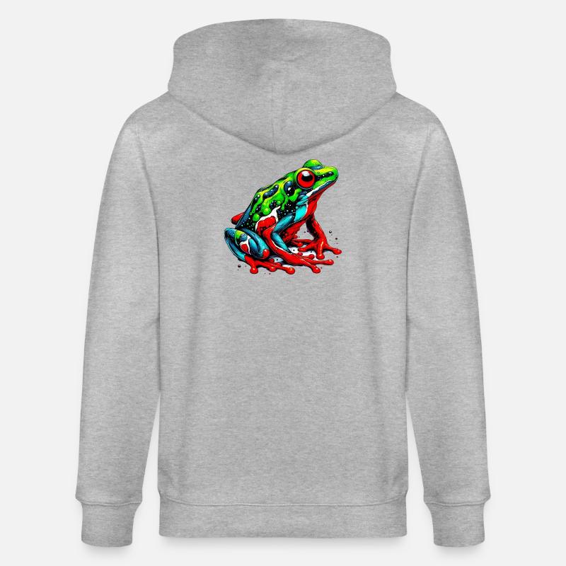 Frosch - Stanley/Stella Unisex Bio-Kapuzenjacke CULTIVATOR  - Grau meliert