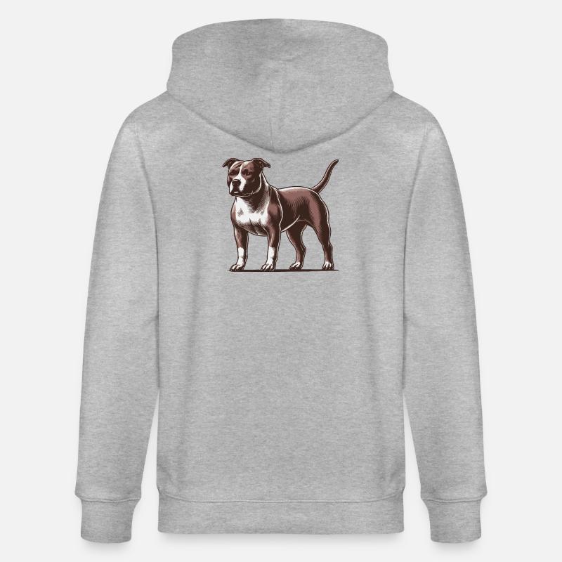 Pitbull - Veste à capuche bio CULTIVATOR Stanley/Stella Unisexe - gris chiné